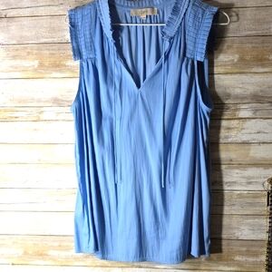 LOFT Women's Blue Sleeveless Top